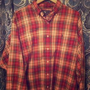 Ralph Lauren Plaid Red Button Up